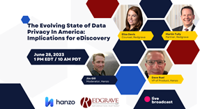 The Evolving State of Data Privacy In America: Implications for eDiscovery