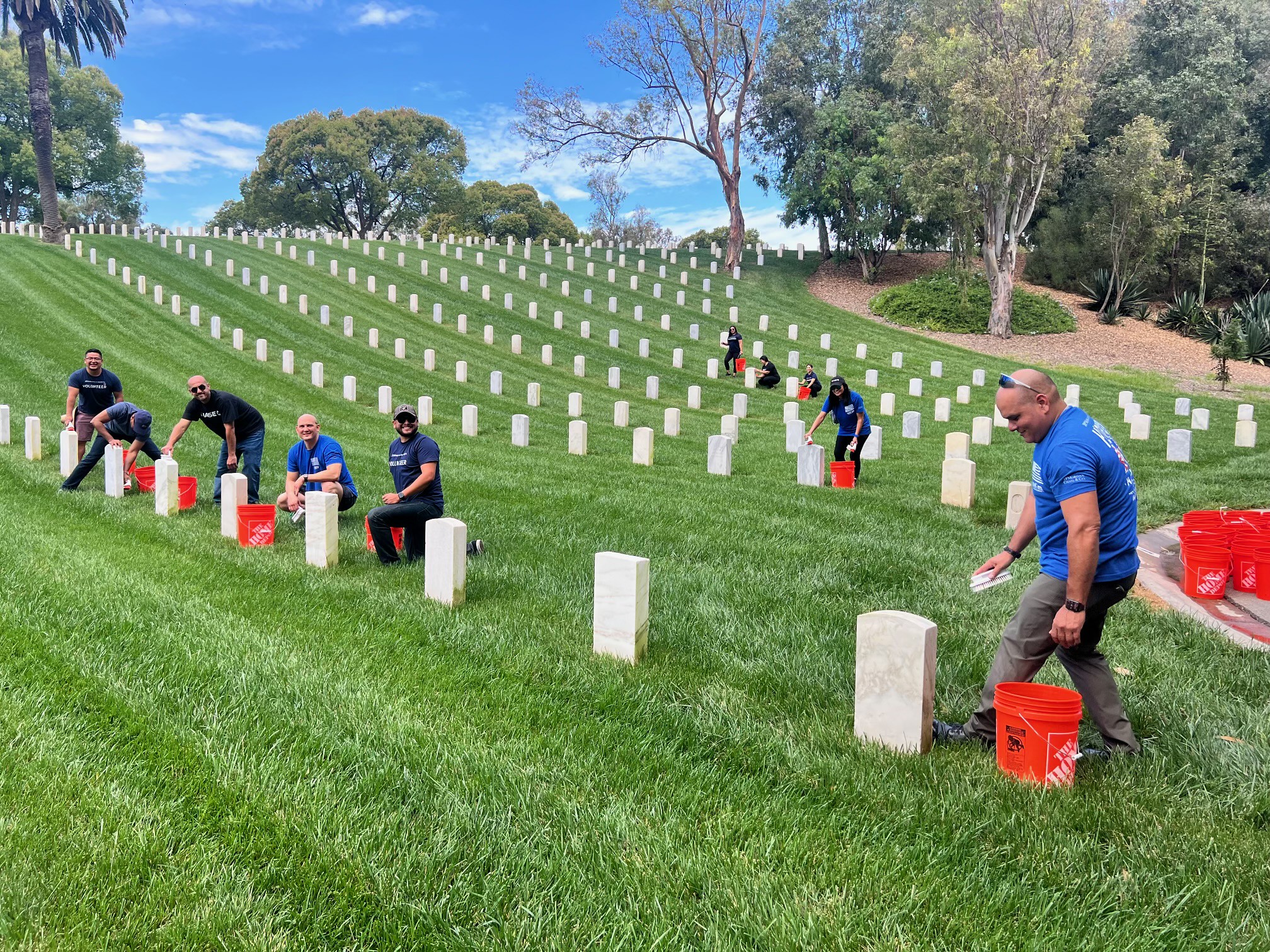 Carry The Load Patriot Day volunteers at Los Angeles National Cemetery