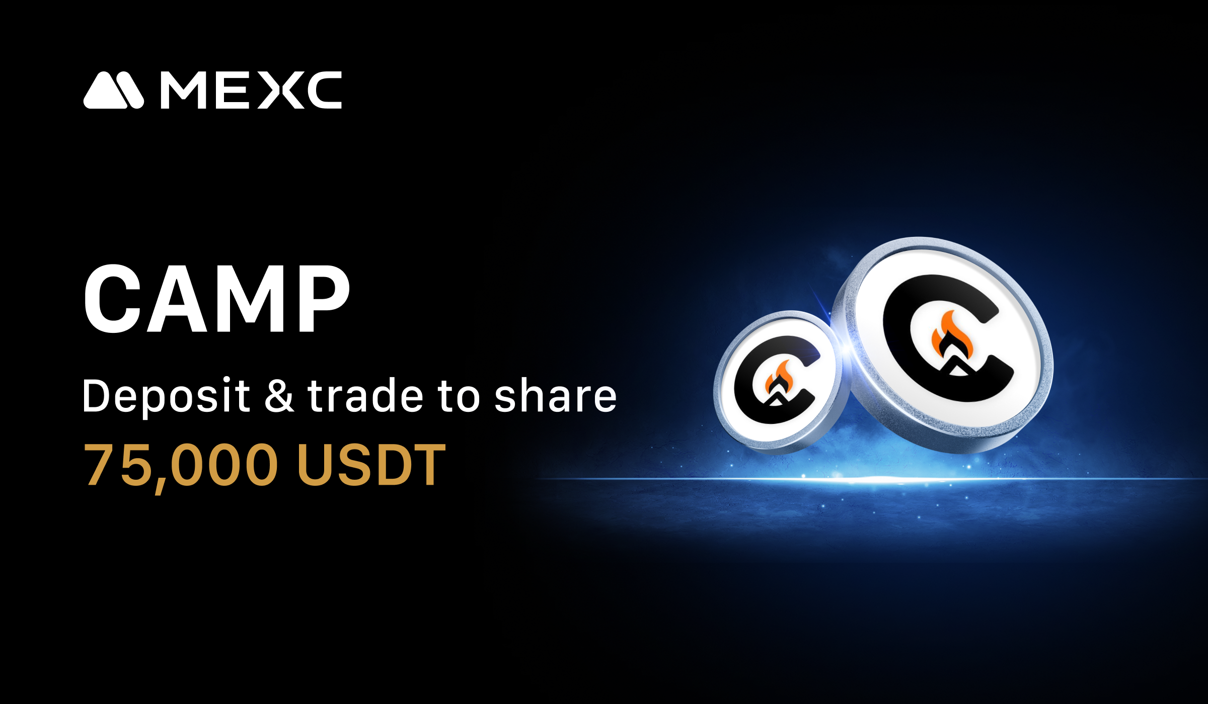 MEXC Launches Airdrop+ Event with 75,000 USDT Prize Pool to Celebrate Listing of Camp Network (CAMP)