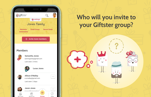Unlike a traditional gift registry, Giftster offers families the ability to create a private group where family members can view and shop each other's wish lists in one central place.