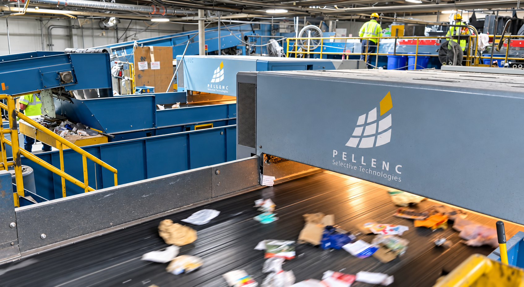 PELLENC Optical Sorting System in Operation at a California Waste Solutions Recycling Facility