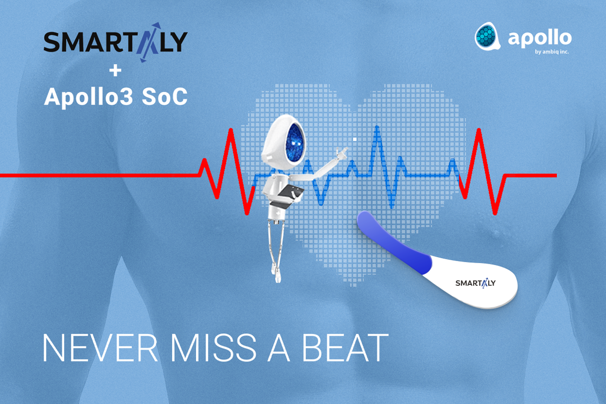 Smartaly and Ambiq Develop Energy Efficient AI-Enabled Medical-Grade ECG Monitor