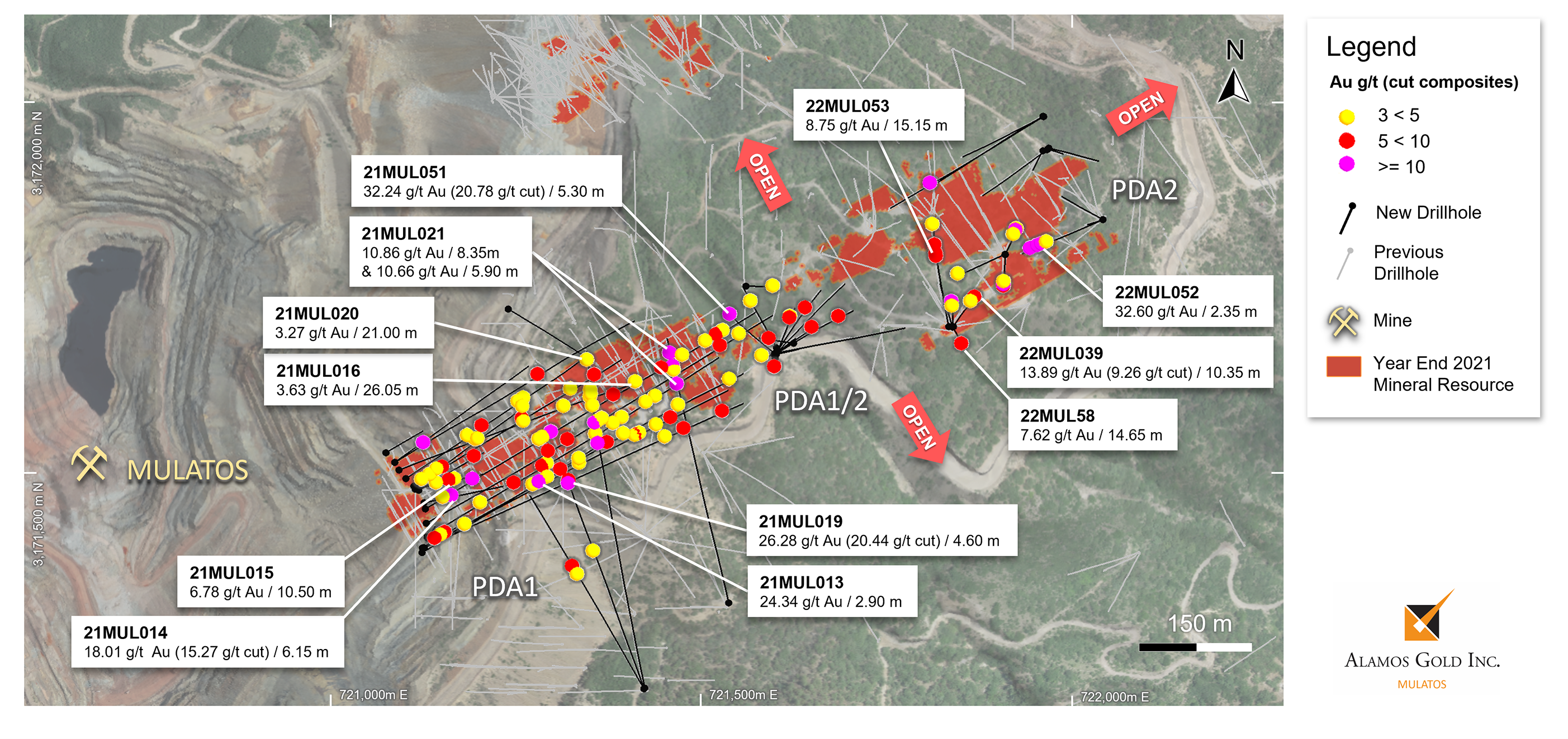 Figure 3_ Puerto Del Aire, PDA 1 and PDA 2 new drilling results