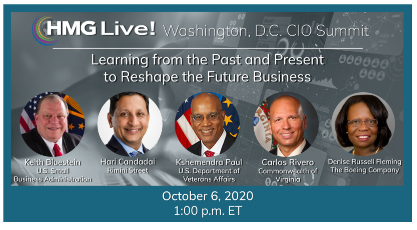  HMG Strategy's 2020 HMG Live! Washington, D.C. CIO Executive Leadership Summit