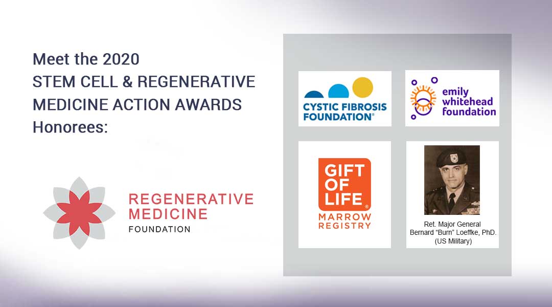 The 2020 Stem Cell & Regenerative Medicine Action Awards Honorees: