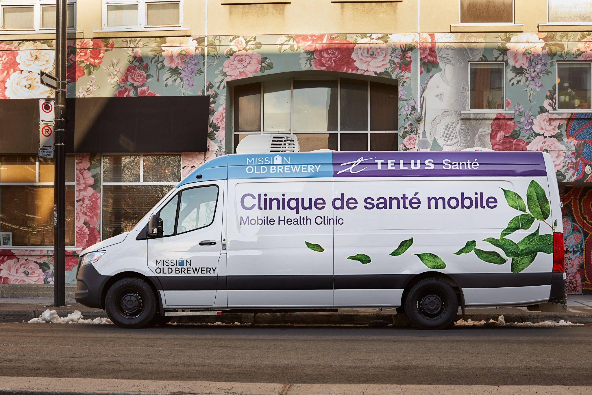 TELUS et la Mission Old Brewery s’associent pour offrir des soins de santé et des services de soutien à la communauté itinérante de Montréal avec le lancement de la nouvelle clinique mobile Santé pour l’avenir