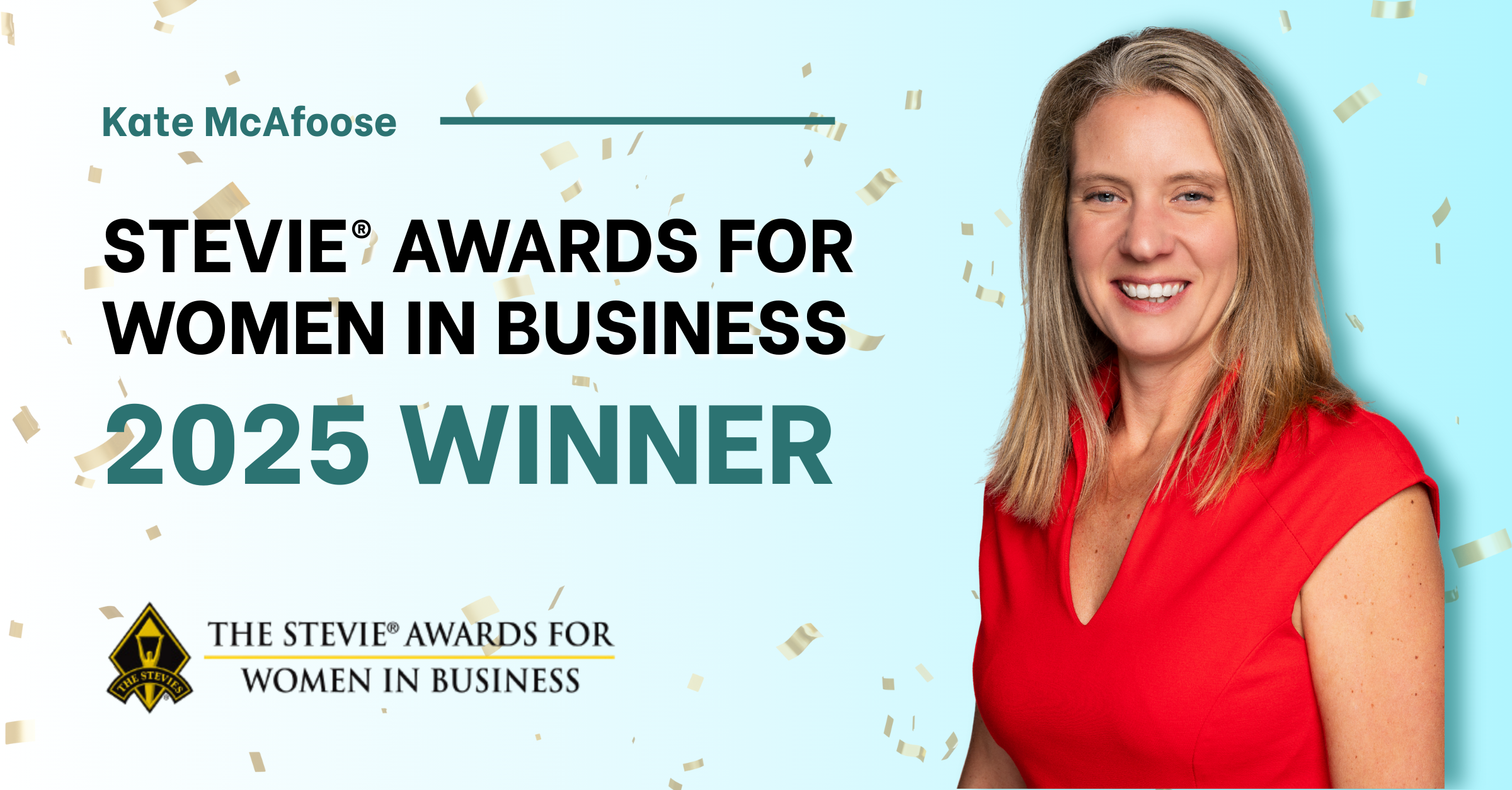 Kate McAfoose Stevie Award 