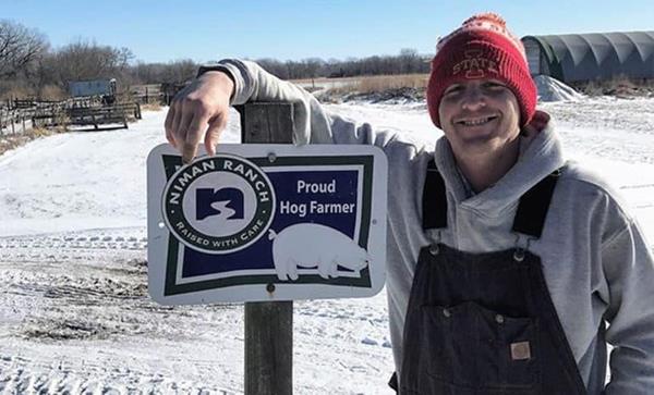 Aaron Williams, 28, Niman Ranch hog farmer.