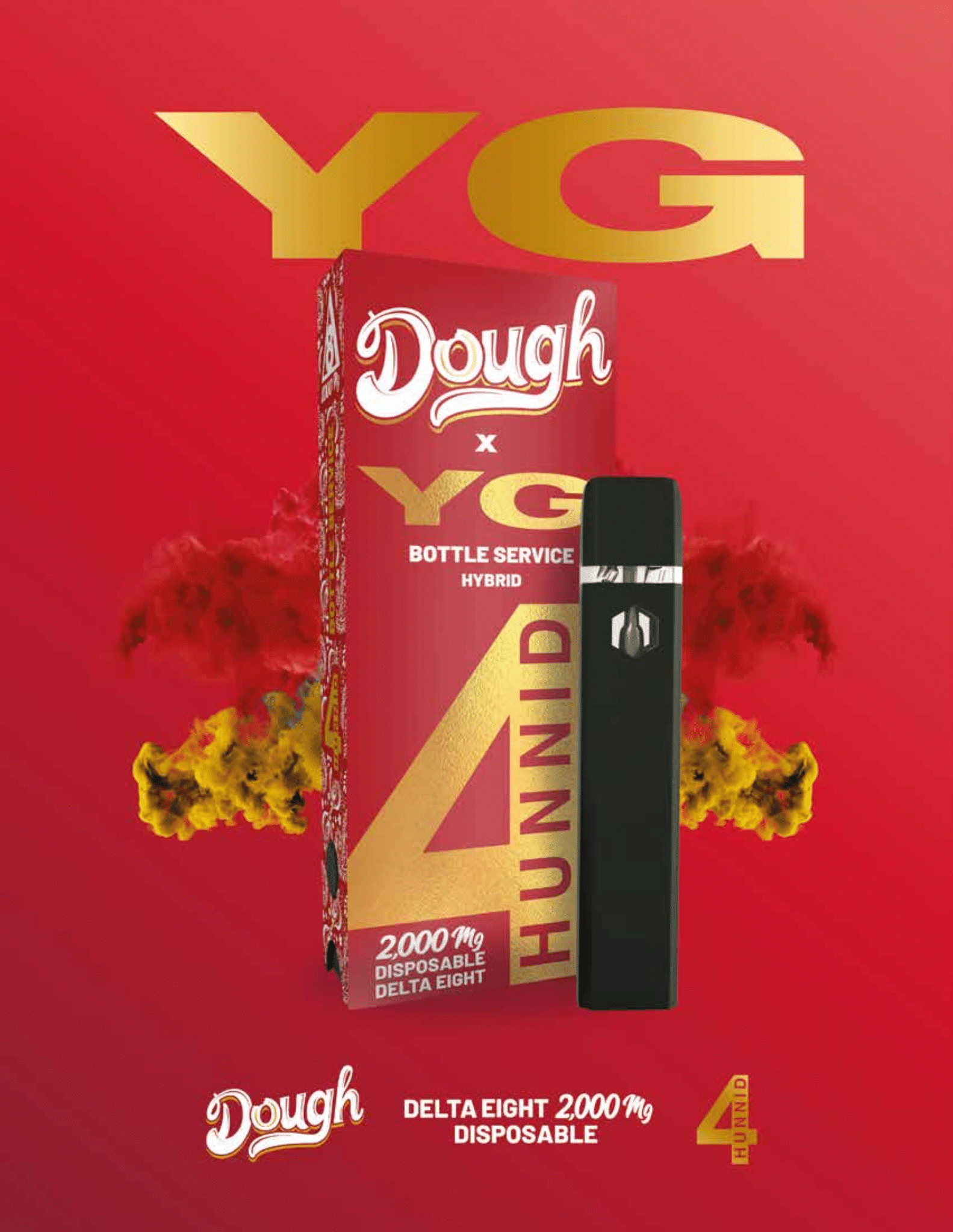 Dough Delta 8 Disposable YG 4Hunnid Bottle Service