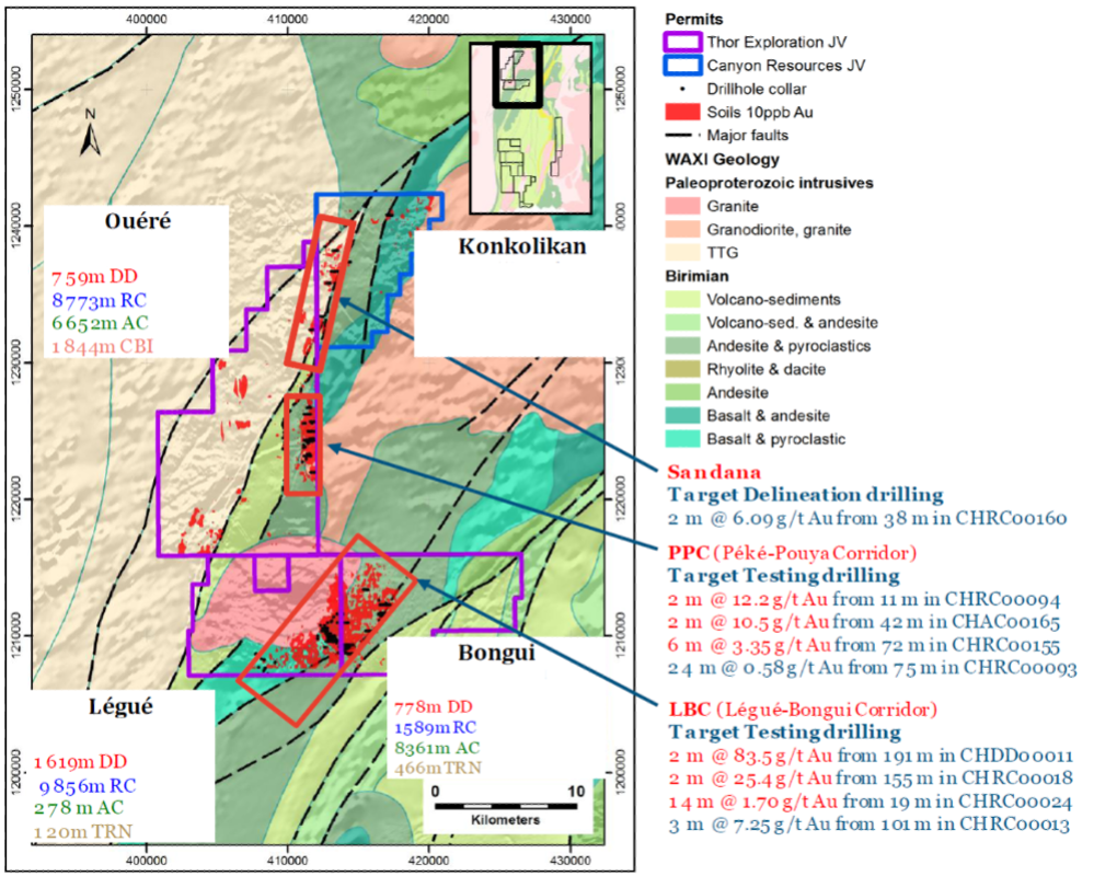 Figure 2- Exploration Summary Map