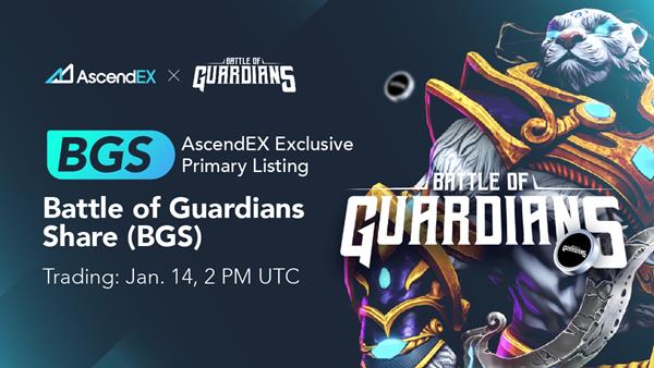 AscendEX Lists Battle of Guardians Share Token (BGS)