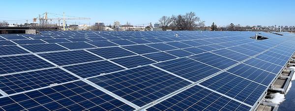 A Rooftop Solar Array in the GTA, Owned By Skyline Clean Energy Fund