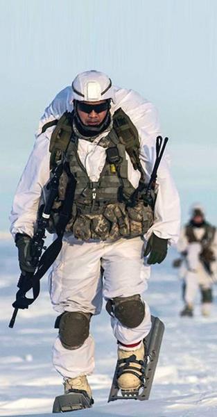Solider Wearing Extreme Cold Gear
