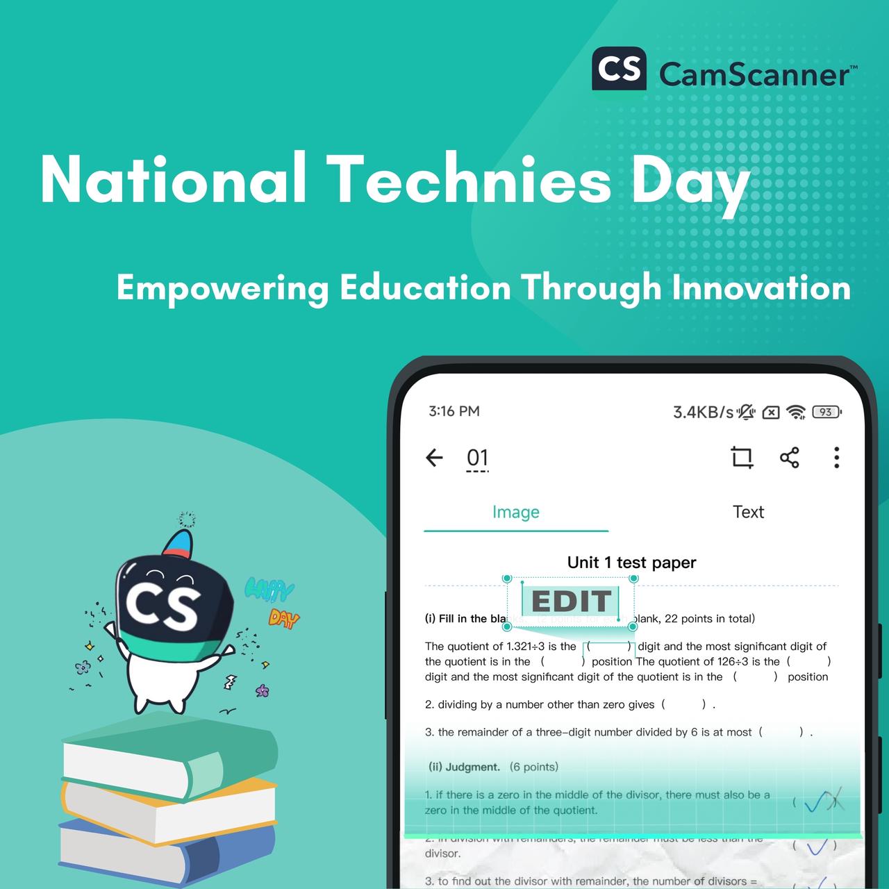 CamScanner celebrates National Techies Day by empowering students with technology and innovation