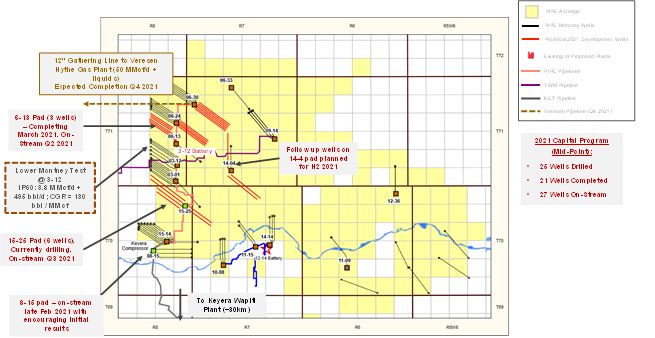 Updated Pipestone Energy Capital Program Map: