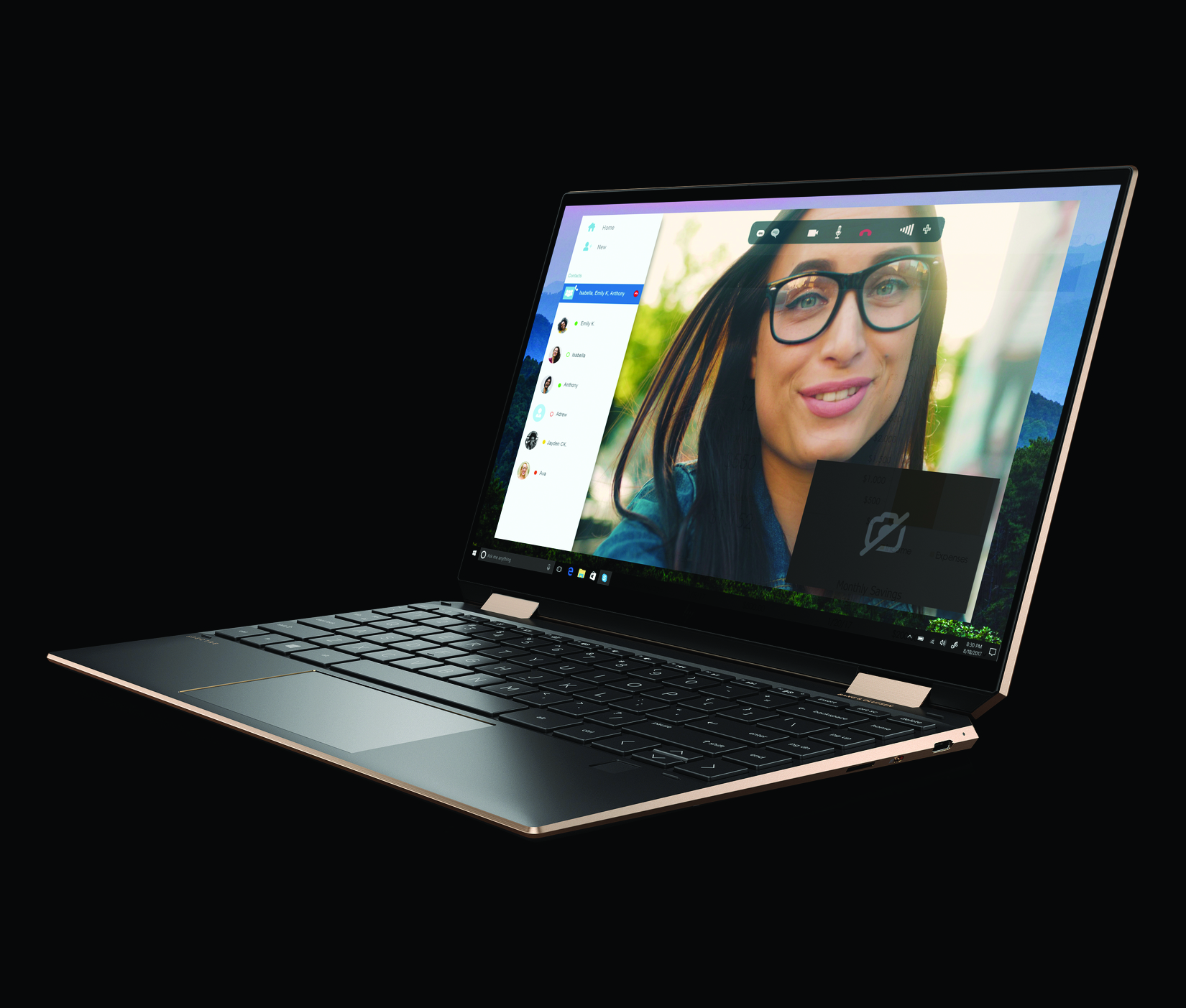 HP Spectre x360 13 with HP Webcam Kill Switch in Nightfall Black