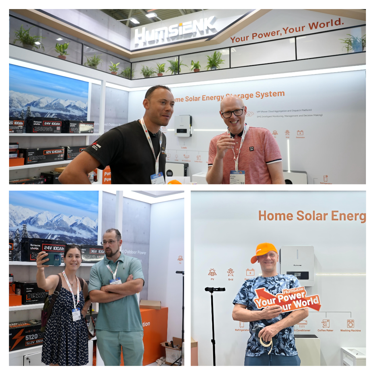 YouTube content creators LeonRygol, UpsideDownFork and Victor Manuel Perez García attended the Humsienk The Smarter E Europe exhibition.