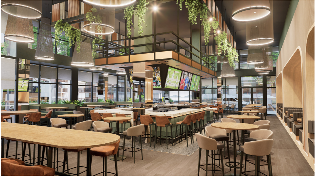 Interior Lounge & Bar - Moxies Washington D.C