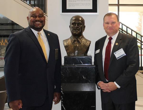 ILEA Director Gregory Smith, left, with Dr. John Ray, Division Director of TEEX's Institute for Law Enforcement & Protective Services Excellence.