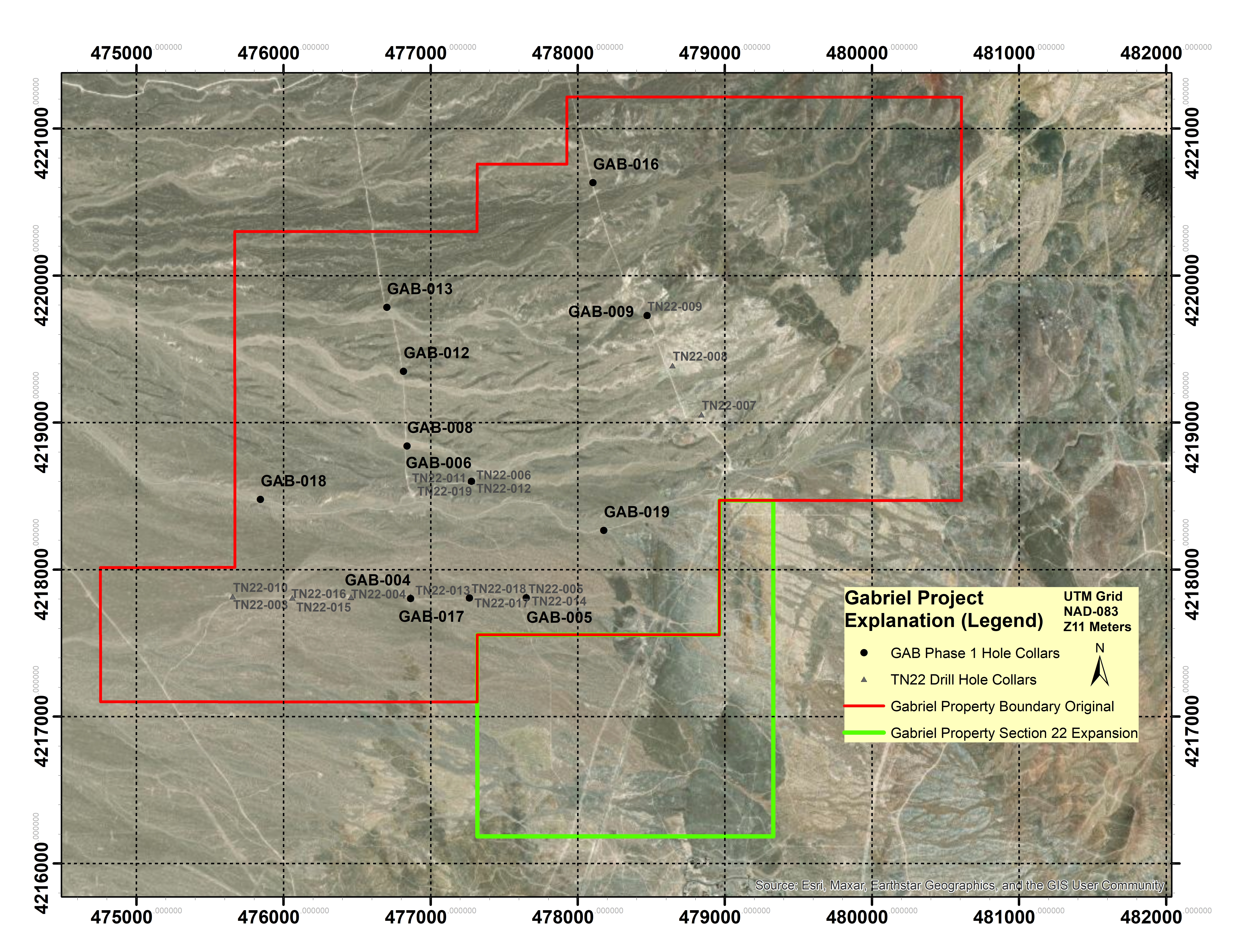Gabriel Lithium Project Expanded Land Map