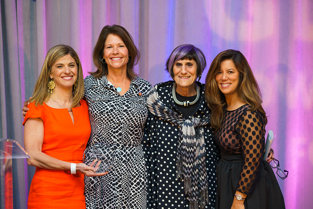 Left to Right: Erin Mullen, Representative Cheri Bustos (D-IL), Representative Rosa DeLauro (D-CT), Michelle Sie Whitten