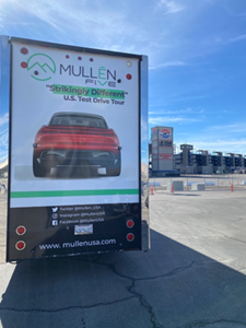 The Mullen FIVE is currently on tour and visiting 9 U.S. cities, before closing out in mid Dec. 2022 at Charlotte Motor Speedway.