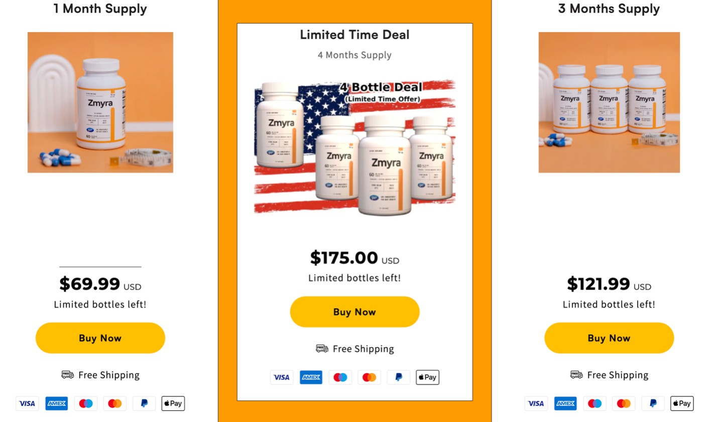 Zmyra Supplement Price