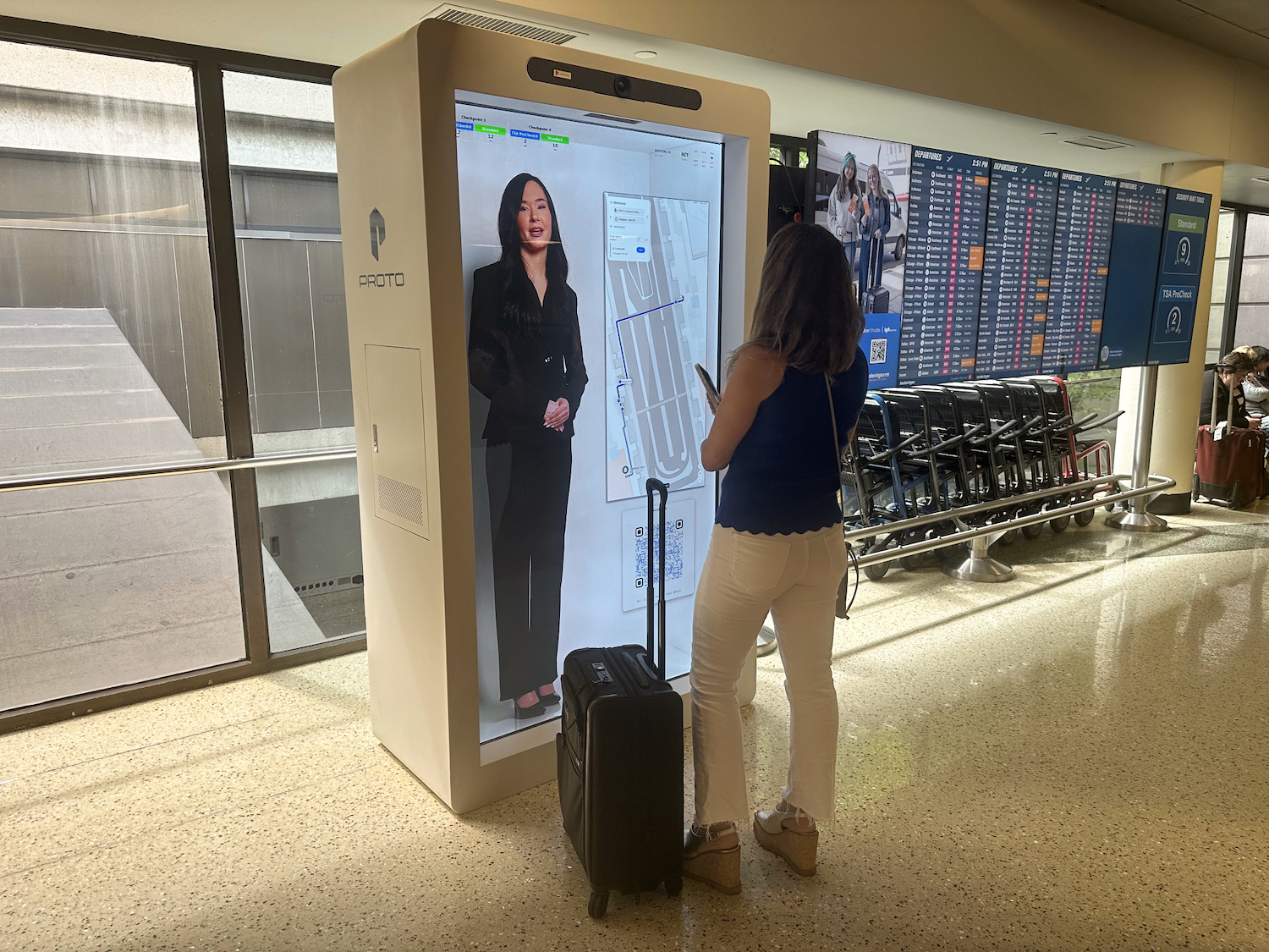 Hologram AI Avatar Airport Proto Boston Logan Massport