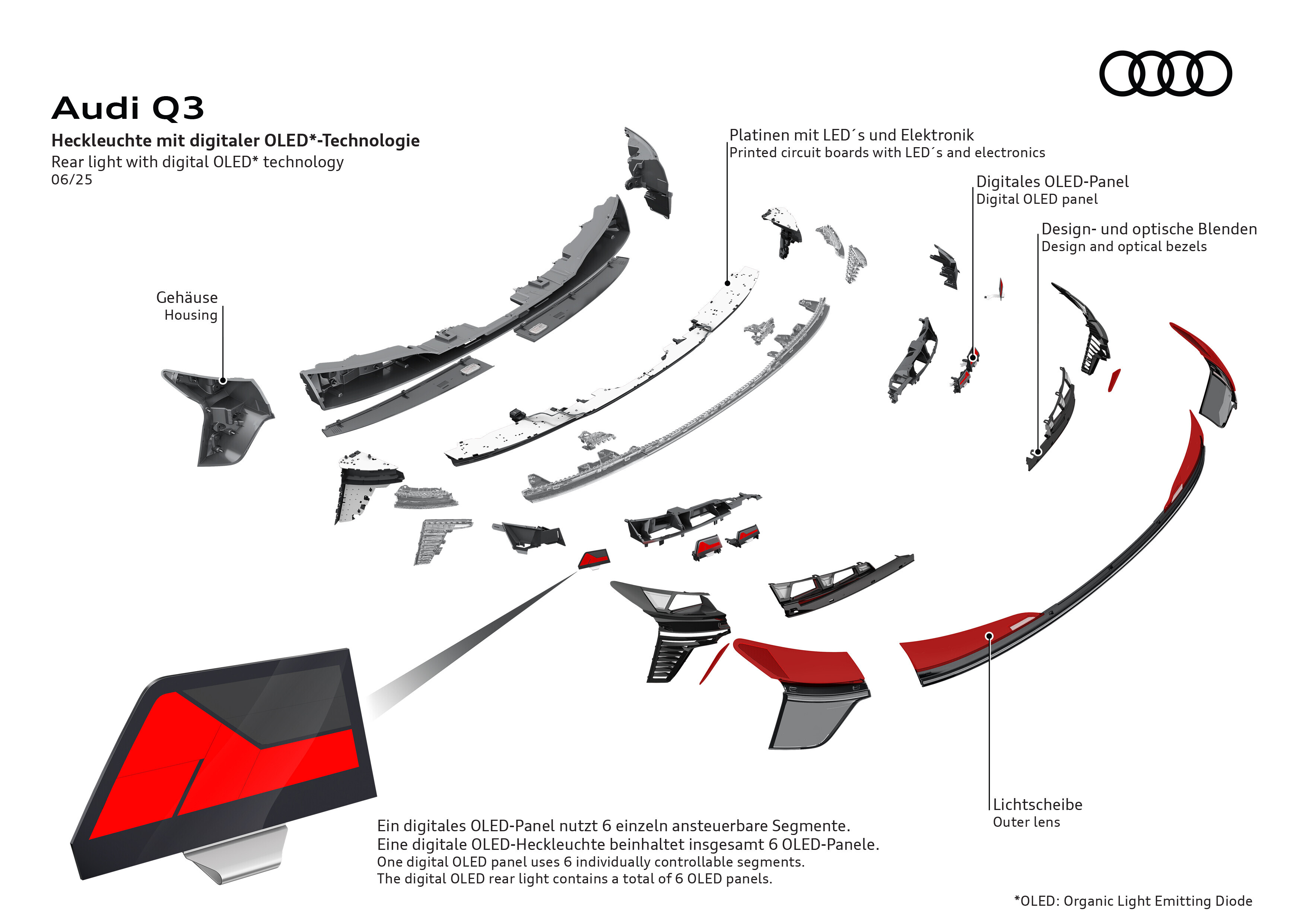 Audi Q3 - Light with Digital OLED Technology