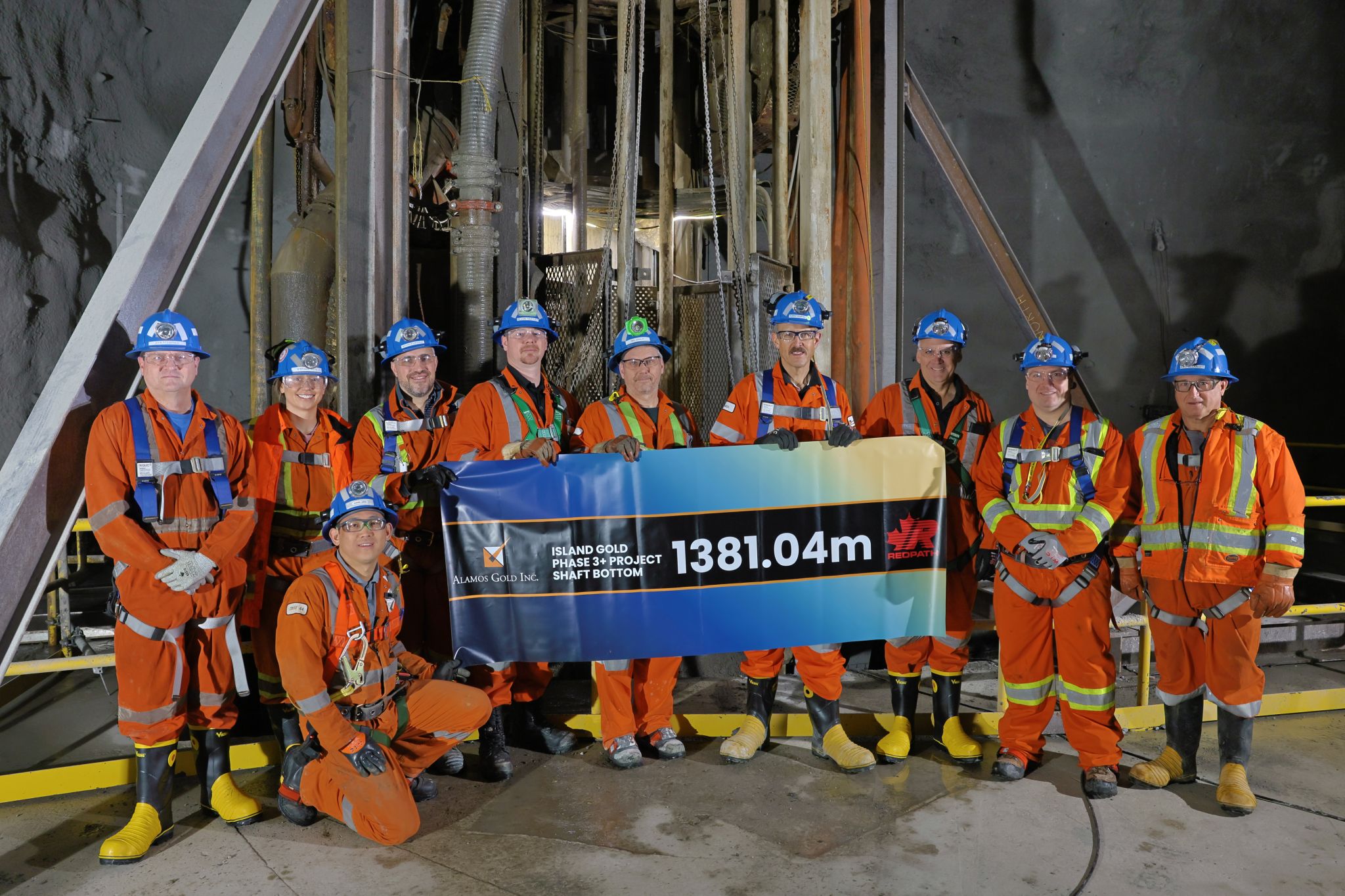 Island Gold shaft sinking completed (depth of 1,381 m) - April 2026