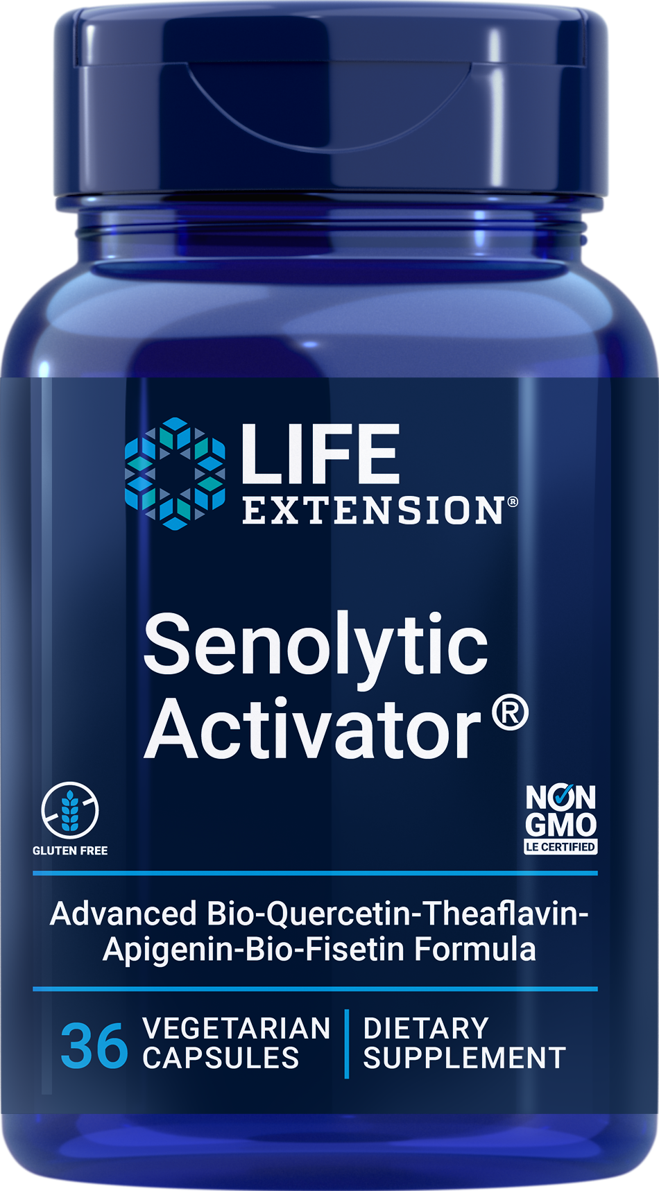 Life Extension's Senolytic Activator® is the latest longevity product that combines high-quality black tea theaflavins, plant-derived apigenin and ultra-absorbable forms of quercetin and bio-fisetin to combat senescent cells. 