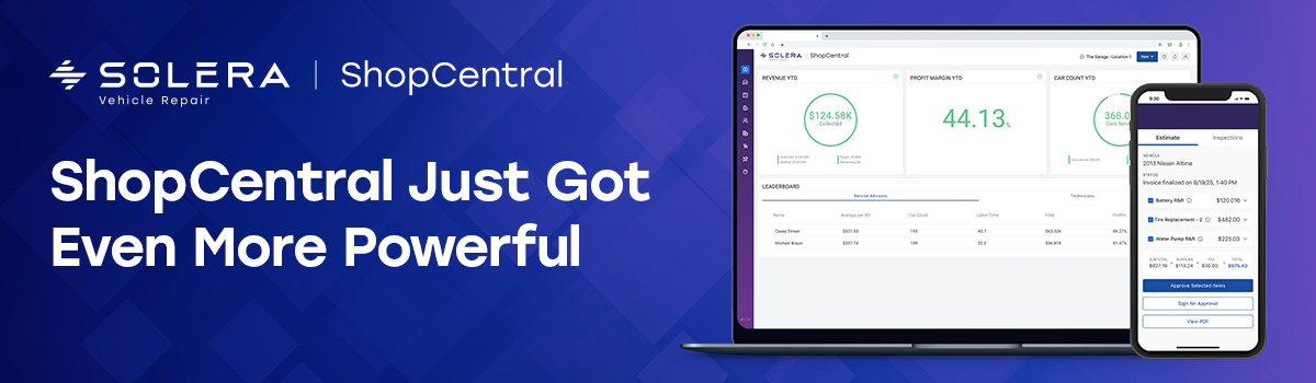 ShopCentral Builds Momentum with Direct-Hit®, Intuit QuickBooks® Online, 1stMILE, and Enhanced Service Status Hub Delivering a Smarter Workflow for Repair Shops