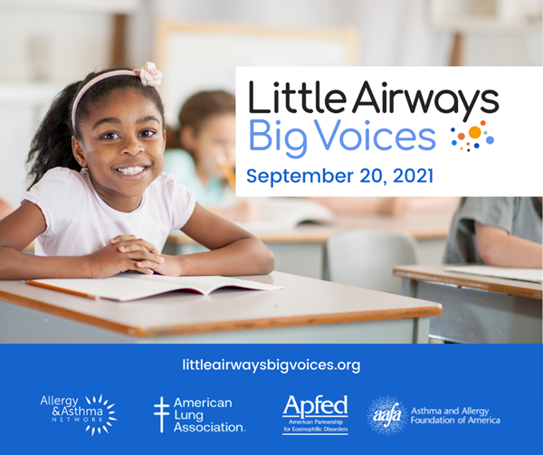 Little Airways, Big Voices aims to bring the voice of patients and families impacted by asthma in childhood to the forefront of drug development and research.