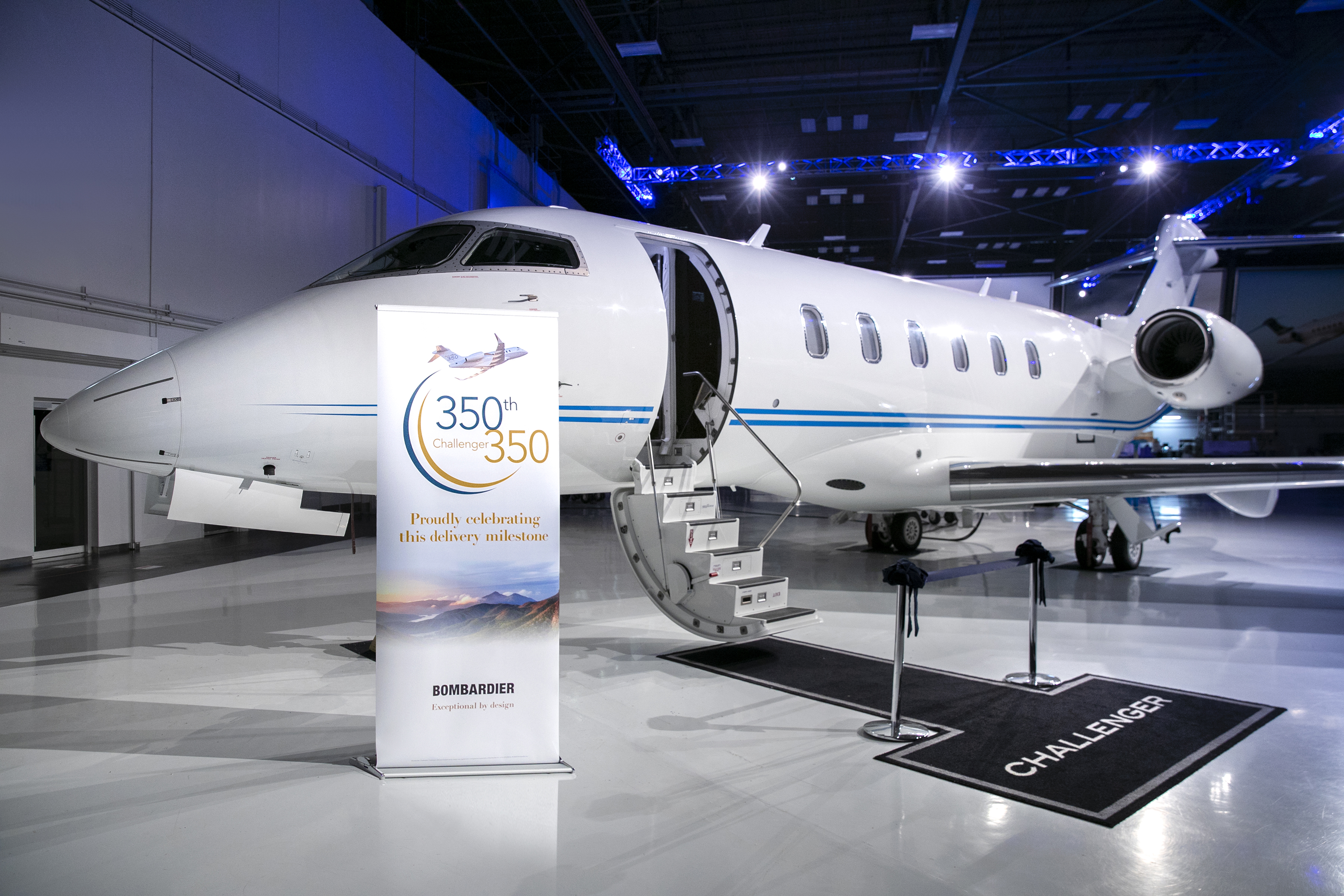 L’avion Challenger 350 de Bombardier