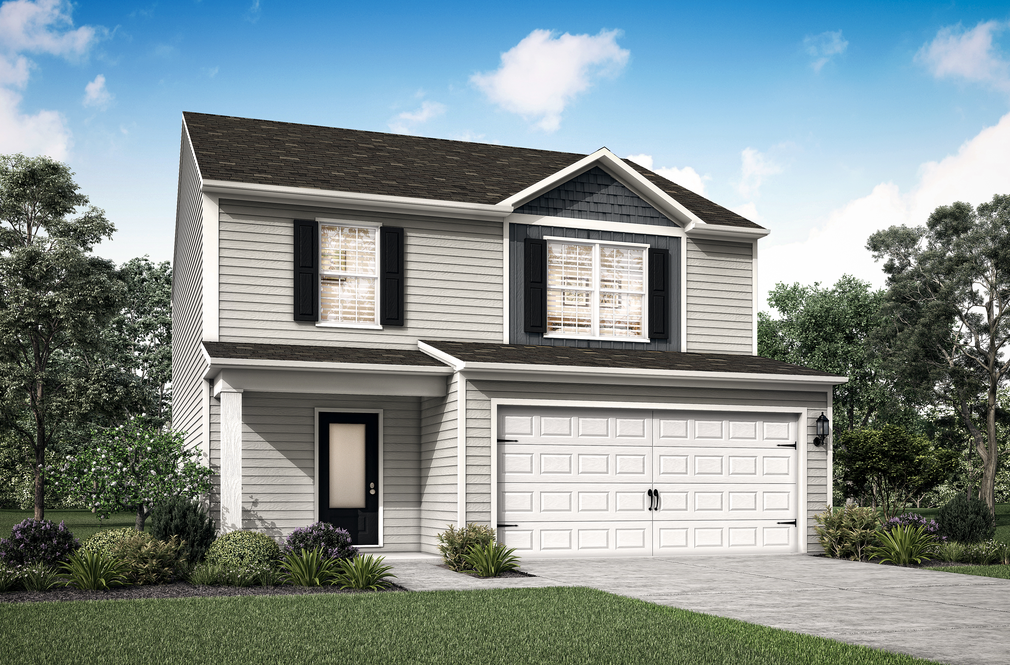 The three-bedroom Franklin floor plan by LGI Homes is available at Knights Bridge.