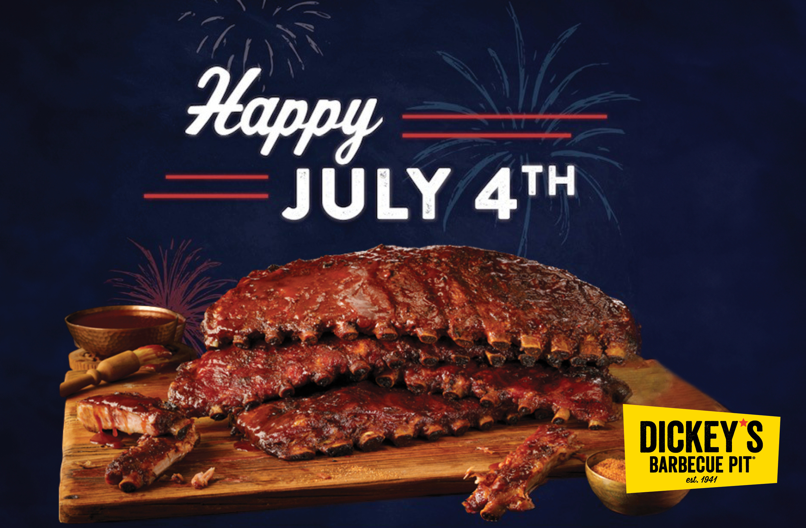 Celebrate with Dickey's Barbecue Pit Smokin' meats