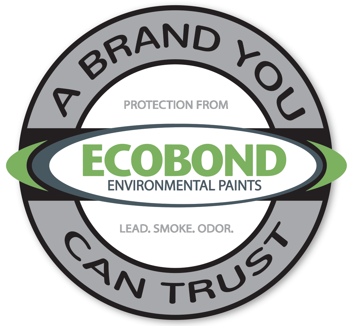 ECOBOND® Paint LLC is the Premier Provider of Environmental Products focused on protecting human health from the dangers of lead, smoke and odors.
Enjoy Peace of Mind from the Dangers of Lead Paint When You Use Our Proven & Patented ECOBOND® Family of Environmental Paints!
Now includes Bitrex® a bitter-tasting additive to discourage oral contact!
www.EcobondPaint.com

We are an Environmental paint products manufacturer focused on the treatment of hazards dealing with lead, smoke & odor.  