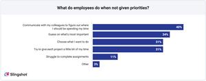 What do employees do when not given priorities?