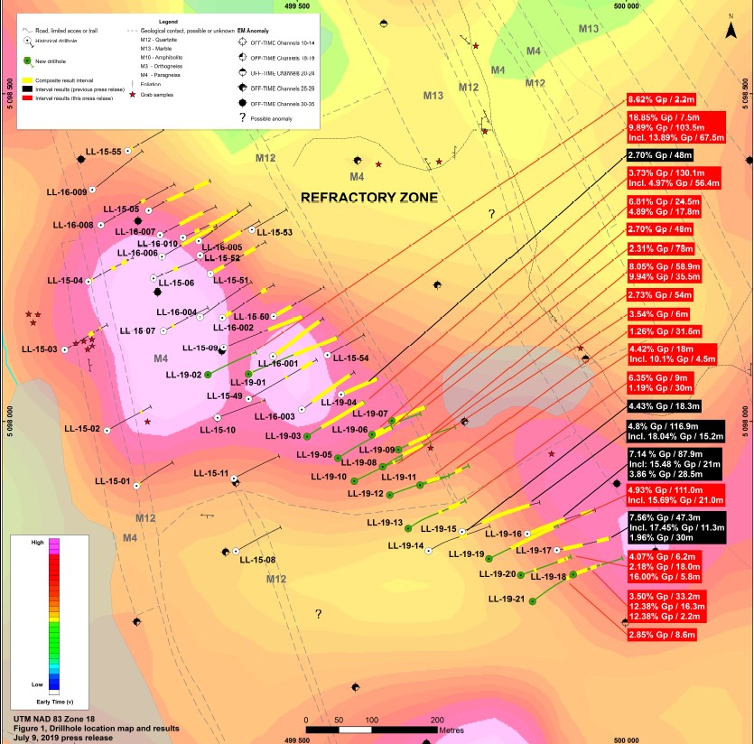 Drilling Results Show Continuous Hig-Grade Trend at the Refractory Zone