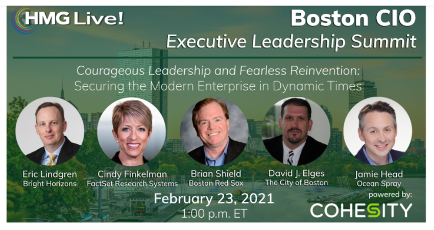 2021 HMG Live! Boston CIO Executive Leadership Summit 