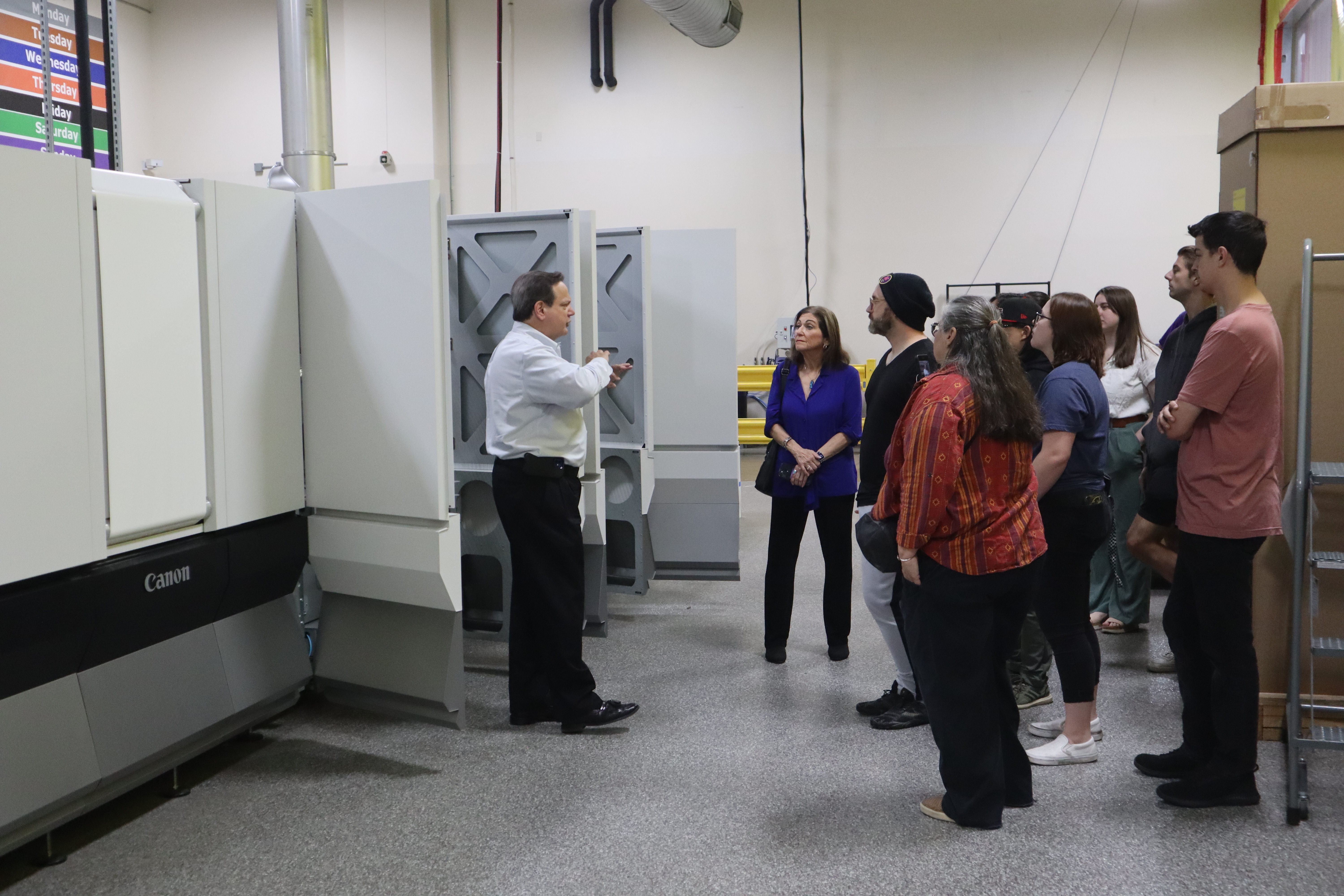 Canon Solutions America customer District Photo has assisted the University Inkjet Program’s educational mission by hosting field trips.