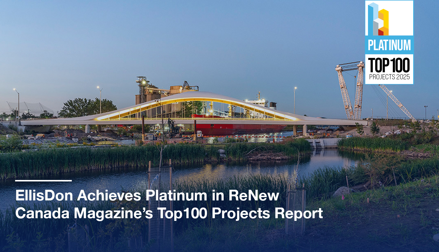 With 20 projects in this year's report, EllisDon has made an immense impact with infrastructure projects across Canada including 13 projects in Ontario, four in British Columbia and one each in Alberta, Nova Scotia, and Québec.