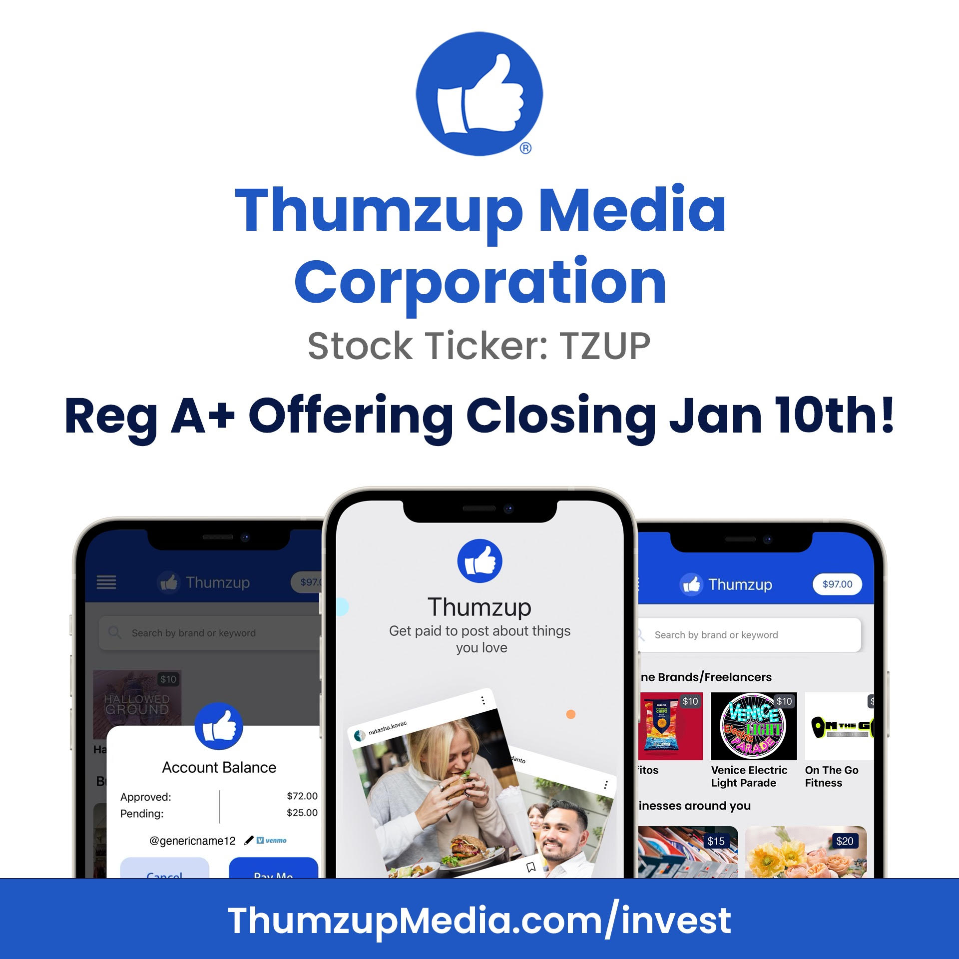 Thumzup® Advances Further to Close Out 2023 in the Top 4.6% of Active Crowdfunding Campaigns