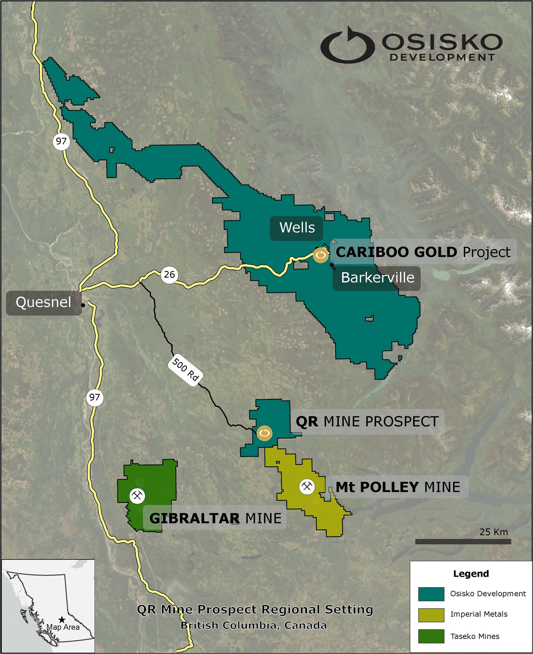 QR Mine Prospect – Regional Setting.