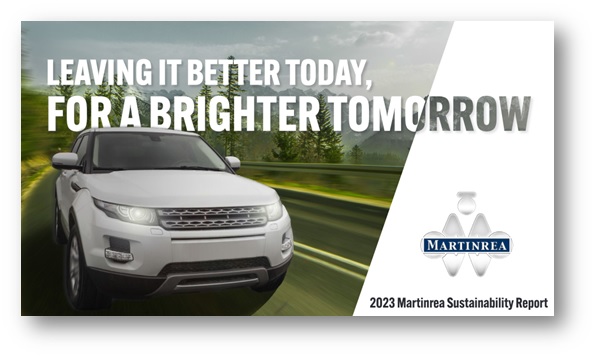 Martinrea’s 2023 Sustainability Report