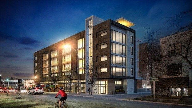 The Fifth by Arlington Street Investments will significantly increase the profile of this super urban corridor on Calgary's 17th Ave.                                           Photo Credit: Arlington Street Investments