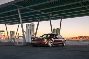 Porsche Taycan breaks the Guinness World Records™ title for coast-to-coast charging