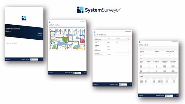 New "Enhanced Reports" makes reporting more powerful, flexible, and easier to use for System Surveyor customers. With a modern template, Enhanced Reports takes advantage of System Surveyor’s interactive drag-and-drop design to automate the Bill of Materials for a project in one step. Device Accessories can be included as well.