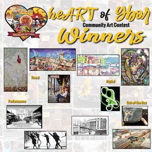 'heART of Ybor' Community Art Contest Winners (Instagram Graphic)