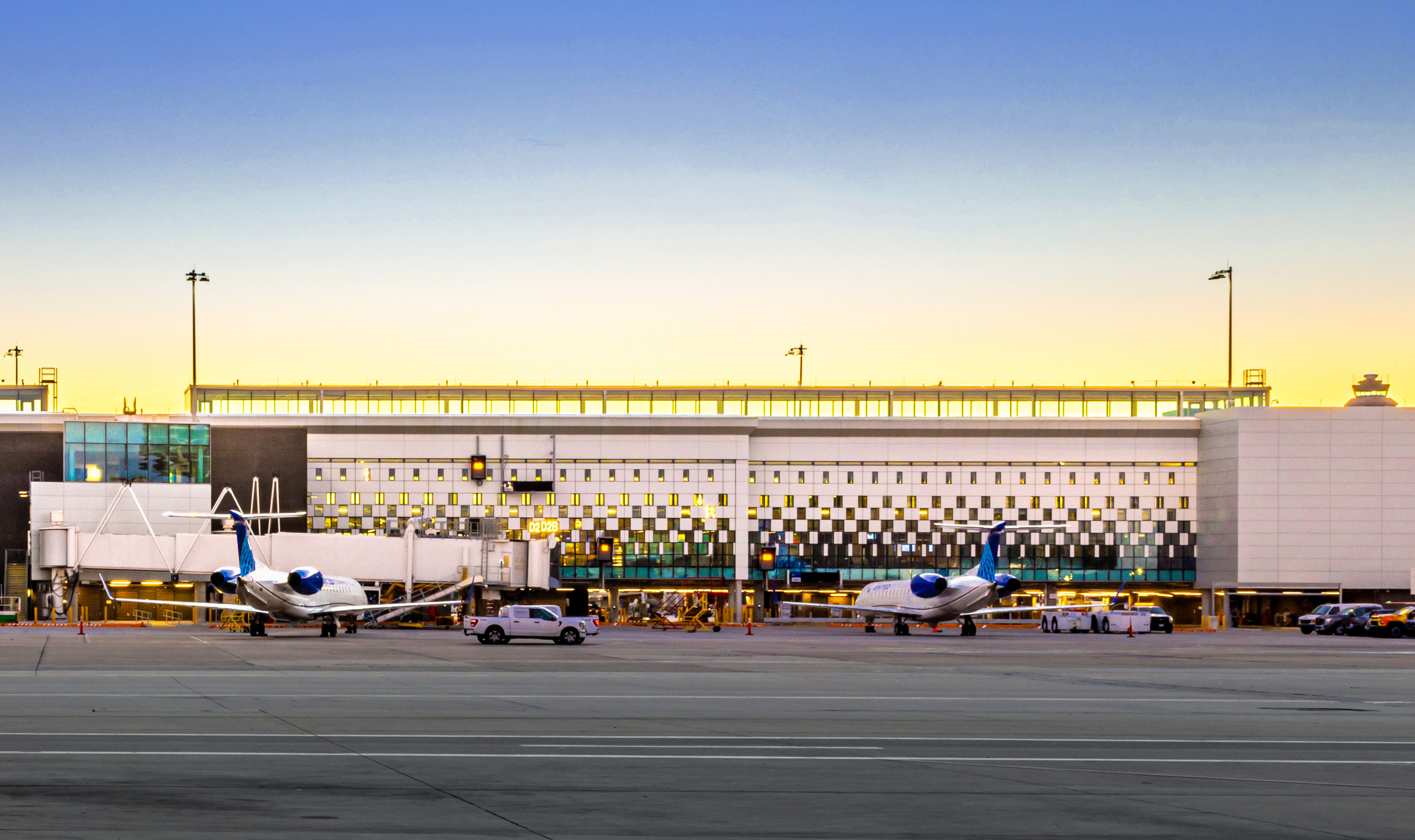 Houston Airport's highly anticipated West Pier features new gates capable of accommodating six wide-body or ten narrow-body aircraft